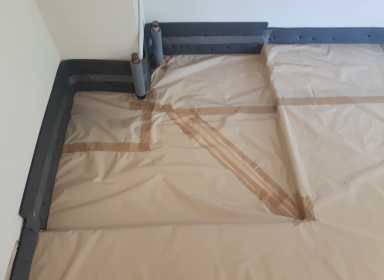 řešení krbu na anhydritové podlaze 