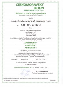 Osvědčení anhyment